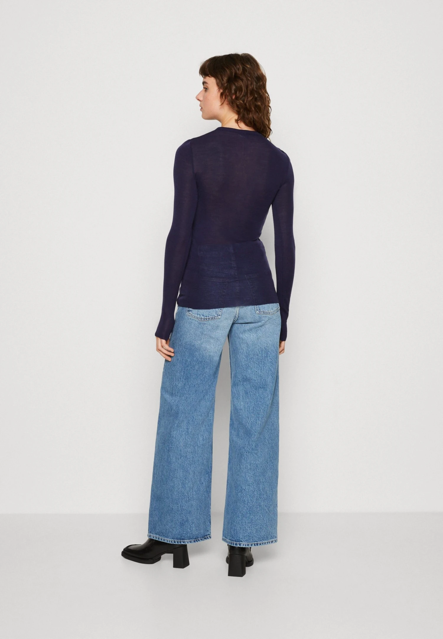 ARKET Longsleeve - Dark Navy 5 ARKET Longsleeve - Dark Navy - Afbeelding 3