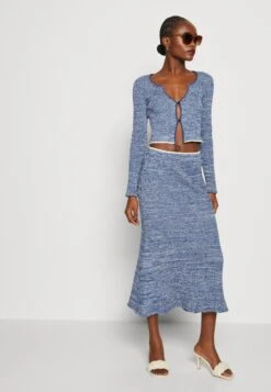 ARKET Kokerrok - Blue Melange -Arket Mode Shop 546afac855244adbb34ba973d990aec5