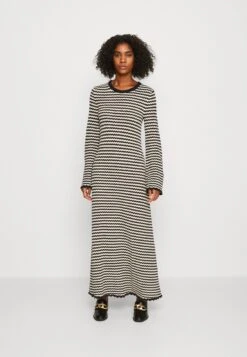 ARKET Gebreide Jurk - Blue/Offwhite