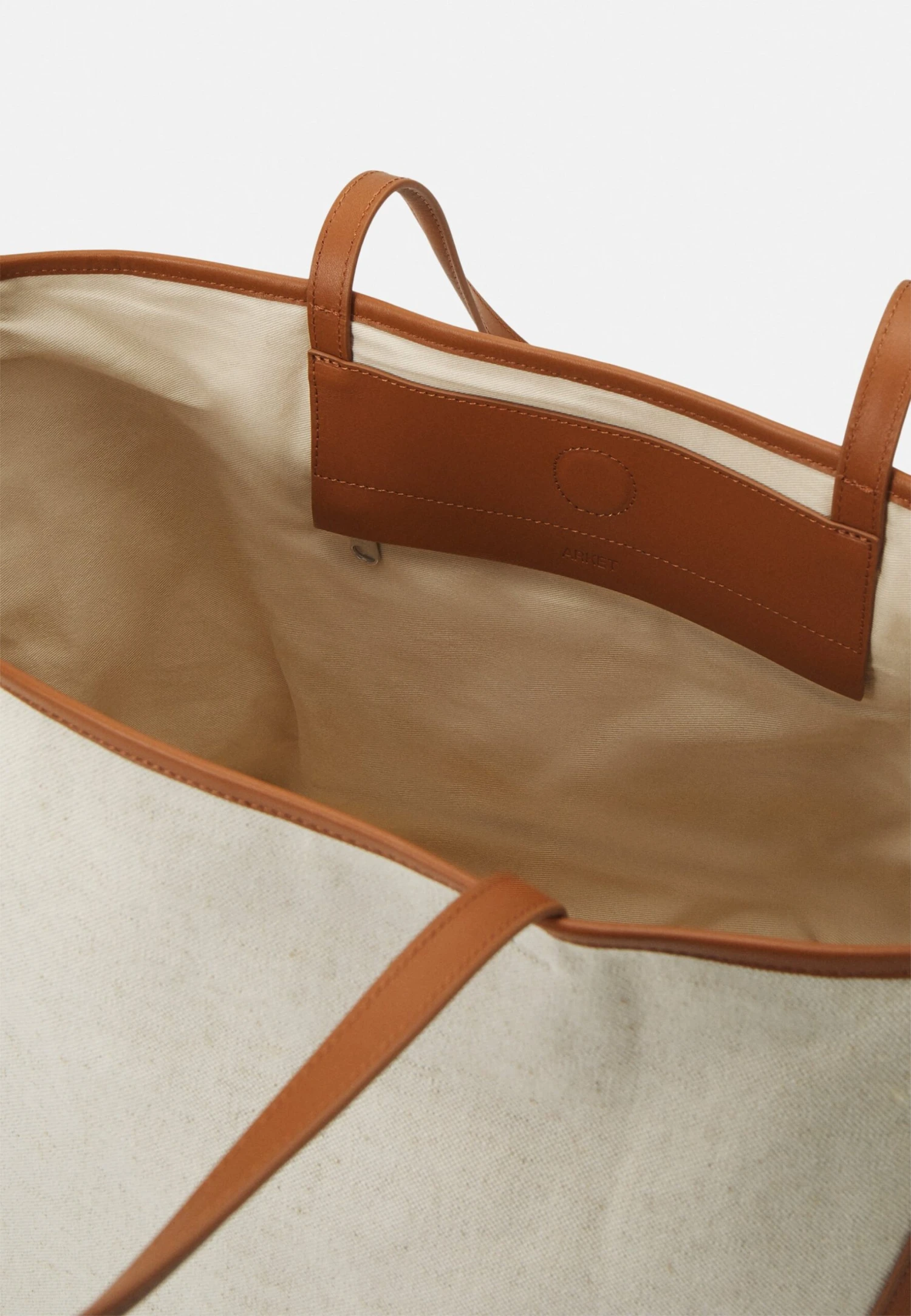 ARKET Handtas - Light Beige/Brown 5 ARKET Handtas - Light Beige/Brown - Afbeelding 3