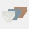 ARKET Ava Brief 3 Pack - Slip - Blue/White/Brown -Arket Mode Shop 847b4ea88d454108a4b96fb7e9b226f1