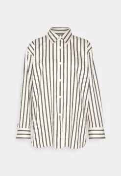 ARKET Ilanda Stripe Shirt - Overhemdblouse - Black -Arket Mode Shop 88db6ddfc21d49deafa5153b4716faee