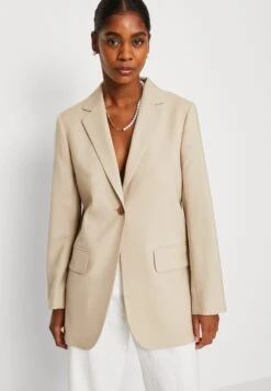 ARKET Halflange Jas - Sand -Arket Mode Shop 9913d8b0ea8d4bee8346351f47e8deef