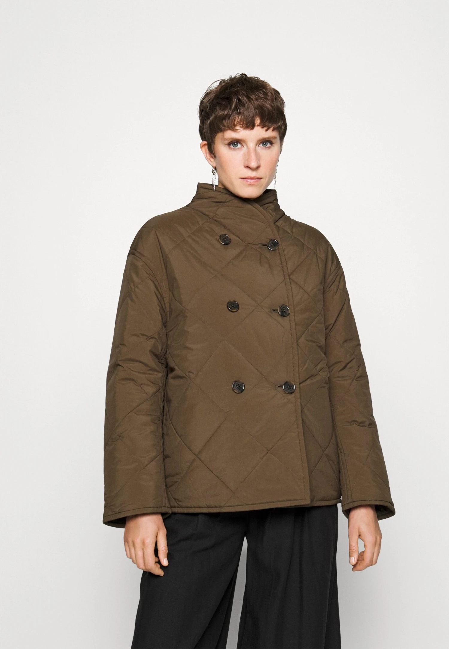 ARKET Kajal Quilt - Jas - Dark Green 3 ARKET Kajal Quilt - Jas - Dark Green