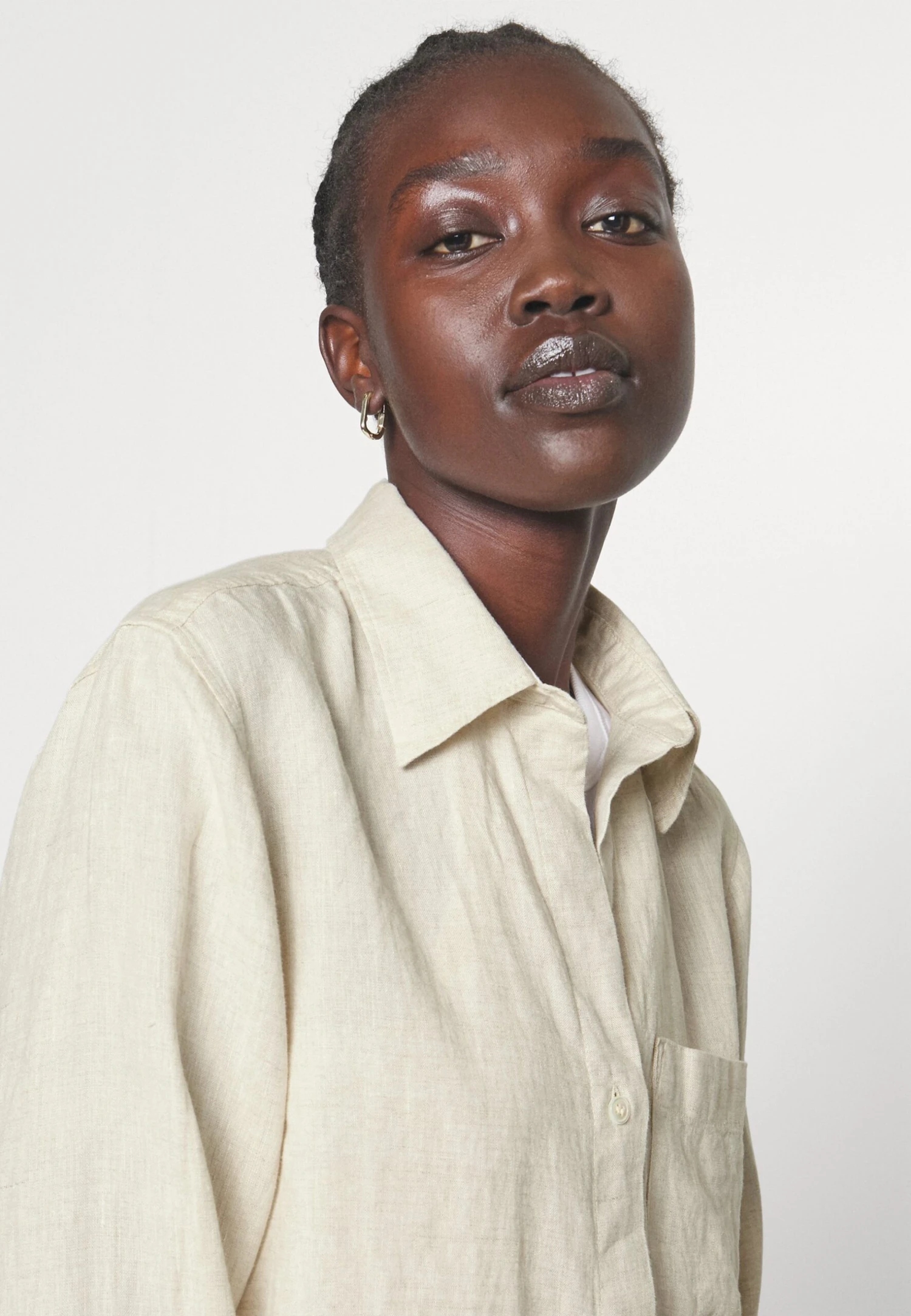 ARKET Overhemdblouse - Natural 6 ARKET Overhemdblouse - Natural - Afbeelding 4