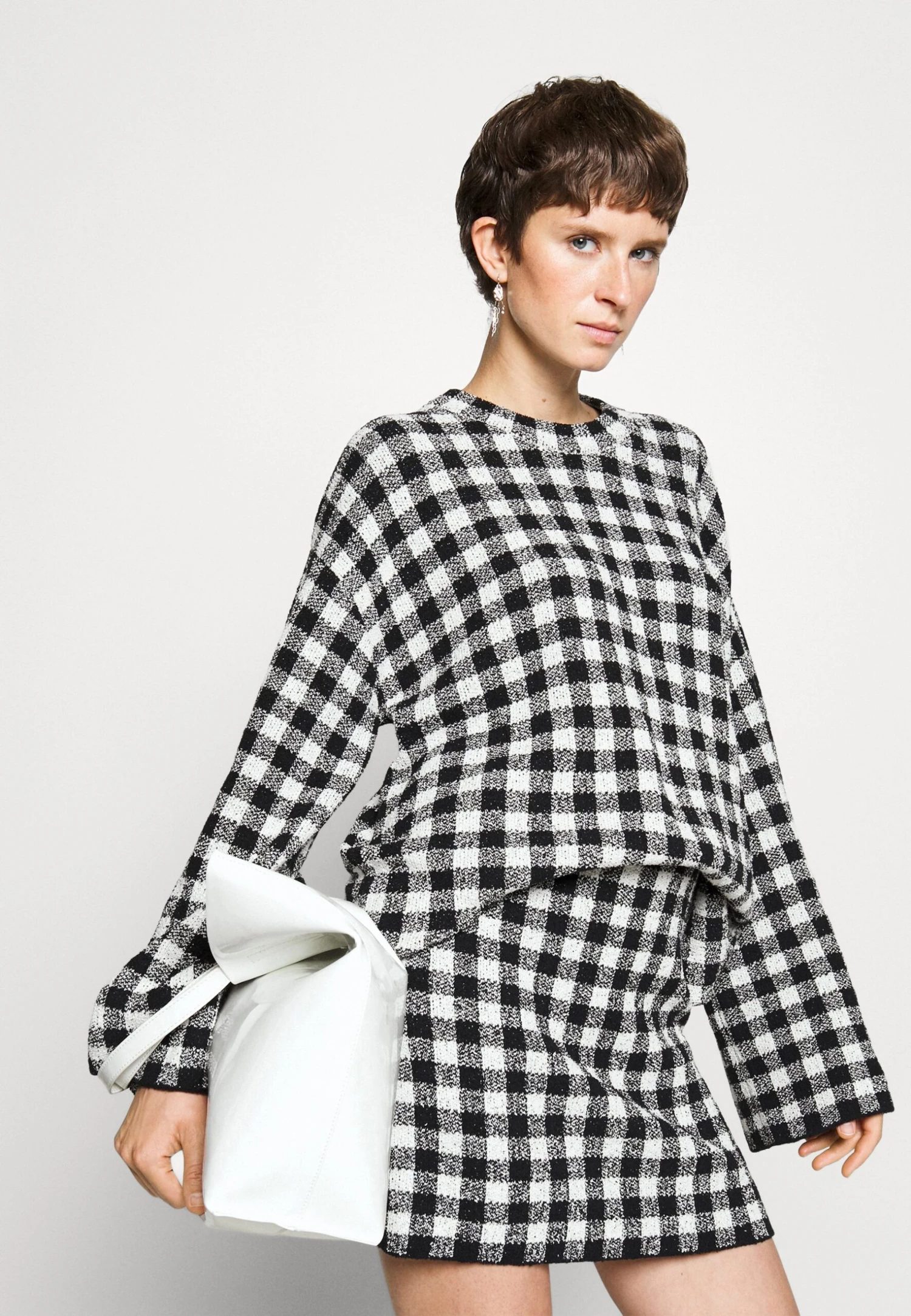 ARKET Woyage Gingham Skirt - Minirok - Black 6 ARKET Woyage Gingham Skirt - Minirok - Black - Afbeelding 4