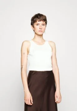 ARKET Levena Silk Tank - Blouse - White