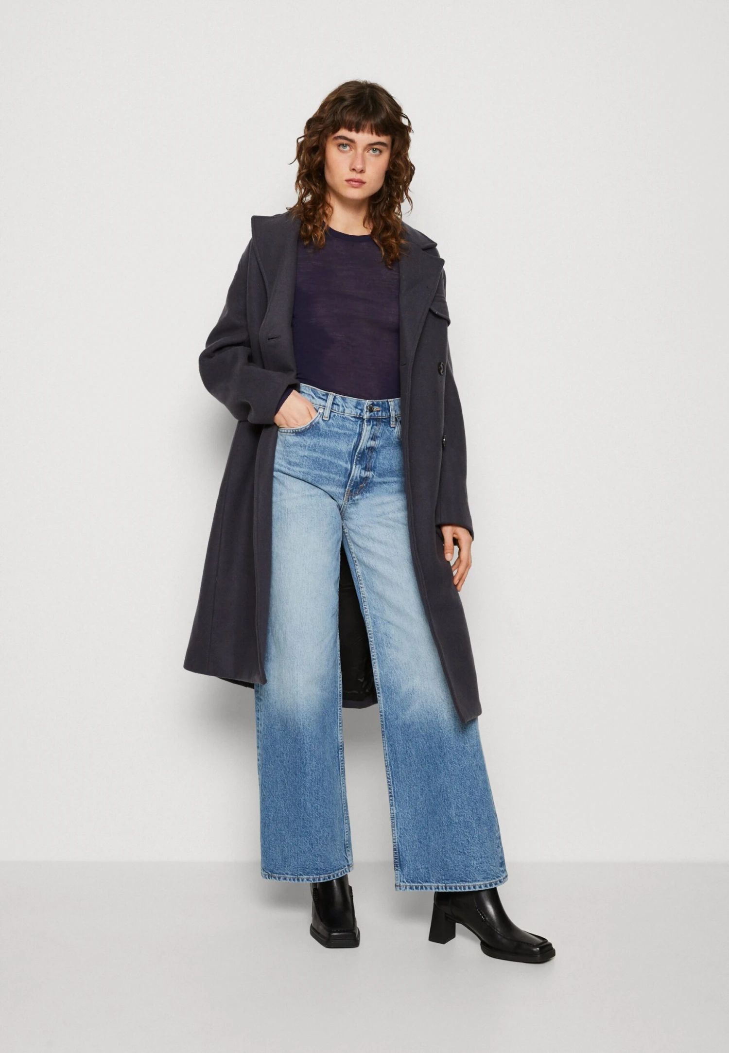 ARKET Longsleeve - Dark Navy 4 ARKET Longsleeve - Dark Navy - Afbeelding 2